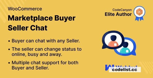WooCommerce Marketplace Buyer Seller Chat Plugin v2.4.0 