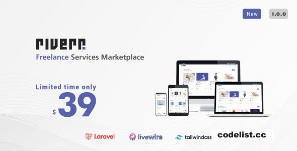 Riverr v1.0.0 - Freelance Services Marketplace 