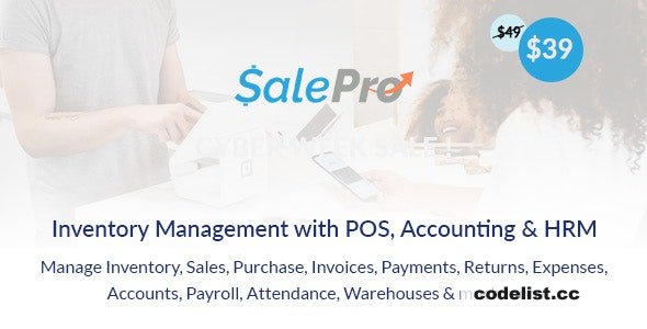 SalePro v3.6.9 - POS, Inventory Management System with HRM & Accounting - nulled