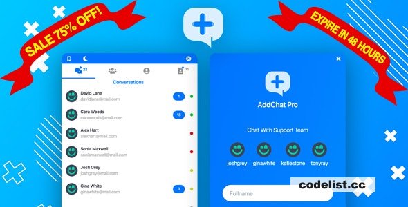 AddChat Laravel Pro v1.1.1 - Live Chat Widget + Multi-User Chat + Customer Support