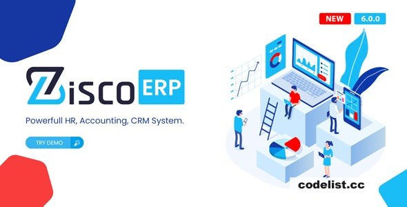 ZiscoERP v6.0.0 - Powerful HR, Accounting, CRM System - nulled