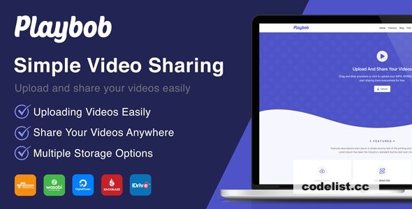 Playbob v1.1 – Simple Video Sharing – nulled