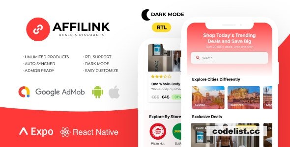 AffiLink Mobile v1.0.0 - Affiliate Link Sharing Platform 