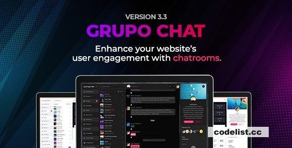 Grupo Chat v3.3 - Chat Room & Private Chat PHP Script - nulled