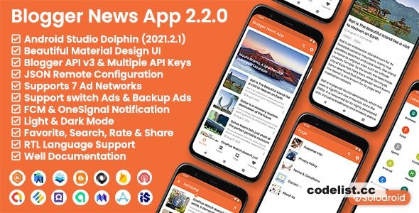 Blogger News App v2.2.0 - Blogger API v3