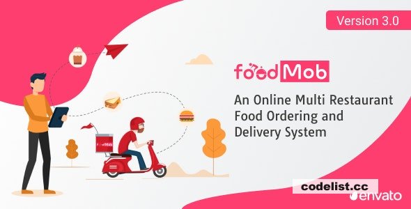FoodMob v3.0 - An Online Multi Restaurant Food Ordering and Delivery System with Contactless QR Code Menu - nulled