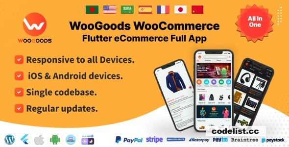 Woogoods WooCommerce - Flutter E-commerce Full App - 8 September 2022