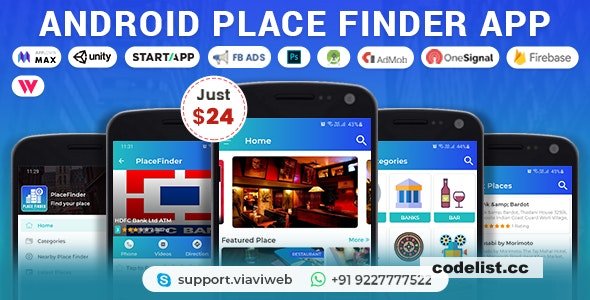 Android Place Finder (Near Me,Tourist Guide,City Guide,Explore Location, Admob with GDPR) v1.9 - nulled