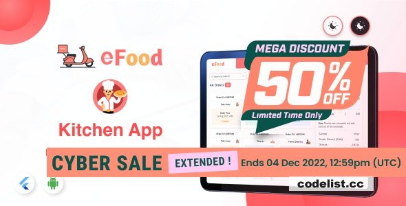 eFood - Kitchen/Chef App v1.0