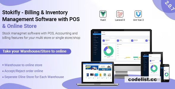 Stockifly v2.0.7 - Billing & Inventory Management with POS and Online Shop