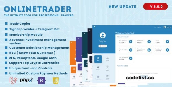 OnlineTrader v5.0.0 - The ultimate tool for professional traders - nulled