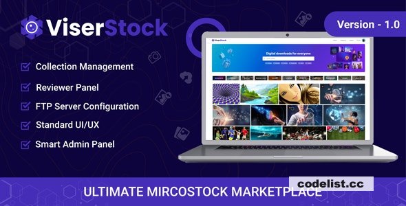 ViserStock v1.0 - Ultimate Microstock Marketplace - nulled