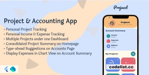 Projacct v1.2.0 - Project and Accounting App