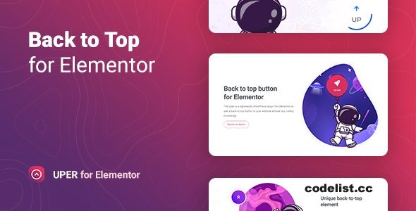 Uper v1.0.4 - Back to Top Button for Elementor