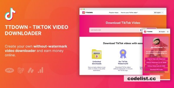 TikTok Video Downloader Without Watermark & Music Extractor v3.0.6
