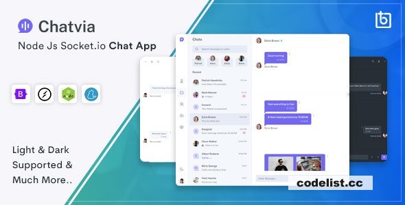 Chatvia v2.2.0 - Nodejs Socket.io Chat App