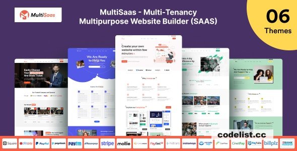 MultiSaas v1.0.2 - Multi-Tenancy Multipurpose Website Builder (Saas)