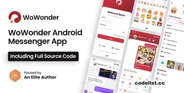 WoWonder Android Messenger v4.8 - Mobile Application for WoWonder Social Script
