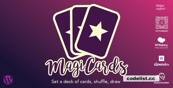 MagiCards v2.2.0 - decks of cards to shuffle | WP plugin