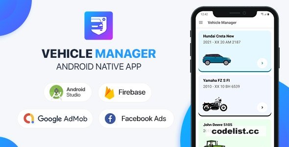 Vehicle Manager with Php Backend - Android (Kotlin) v1.3