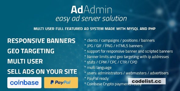 AdAdmin v3996 - Easy full featured ad server 