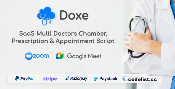Doxe v1.9 - SaaS Doctors Chamber, Prescription & Appointment Software - nulled