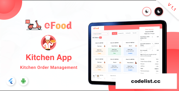 eFood - Kitchen/Chef App v1.1