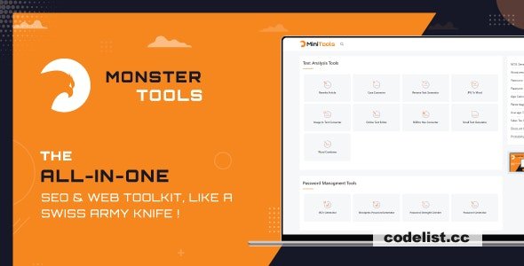 MonsterTools v1.3.1 - The All-in-One SEO & Web Toolkit, like a Swiss Army Knife - nulled