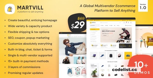 Martvill v1.0 - A Global Multivendor Ecommerce Platform to Sell Anything