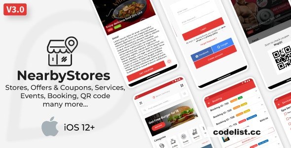 Nearby Stores iOS v3.0.1 - Offers & Coupons, Events, Restaurant, Services & Booking