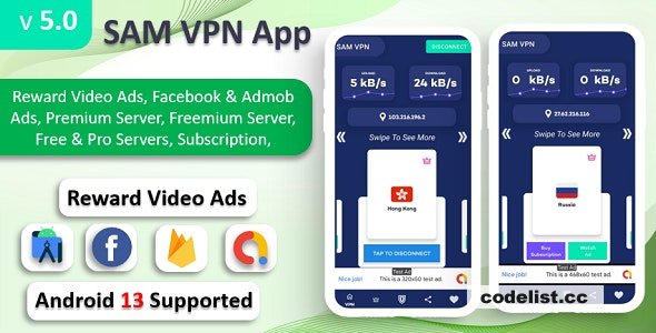 SAM VPN App v6.0 - Secure VPN and Fast Servers VPN