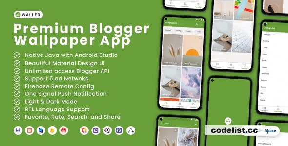 Waller v1.1 - Blogger Wallpaper App
