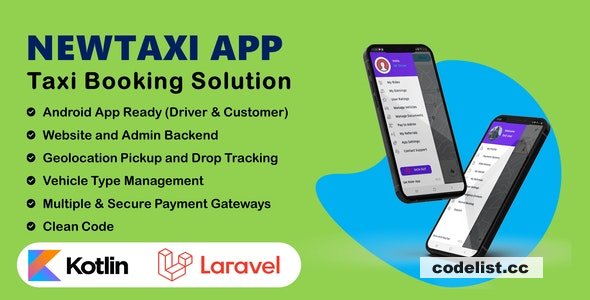 NewTaxi App v1.4 - Online Taxi Booking App With Admin Panel