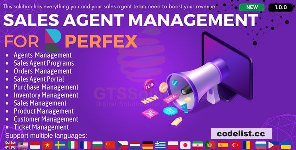 Sales Agent Management module for Perfex CRM v1.0.0