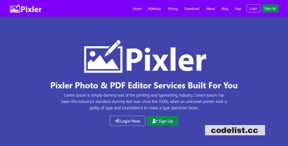 Pixler v1.0 - Photo And PDF Editor Script