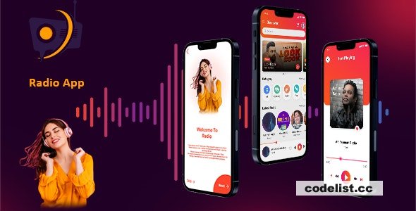 DTRadio v1.0 - Online Radio flutter (iOS - Android) full application with admin panel