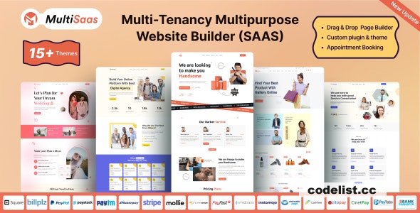 MultiSaas v2.0.0 - Multi-Tenancy Multipurpose Website Builder (Saas) - nulled
