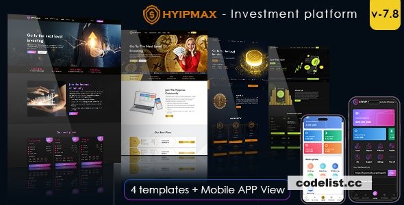 HYIP MAX v7.8 - high yield investment platform