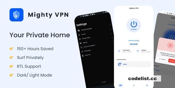 Mightyvpn V8 0 Flutter App For Secure Vpn And Fast Servers Vpn