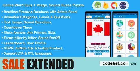 Online Word Quiz + Image Guess + Sound Guess Puzzle Game for Android v2.7