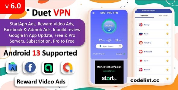 Duet Pro VPN App v6.0 - Secure VPN App & Fast VPN