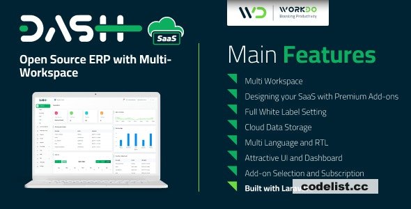 WorkDo Dash SaaS v3.1 - Open Source ERP with Multi-Workspace - nulled