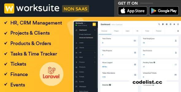 WORKSUITE v5.3.9 - HR, CRM and Project Management - nulled