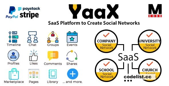 YaaX v1.4.0 - SaaS Platform to Create Social Networks