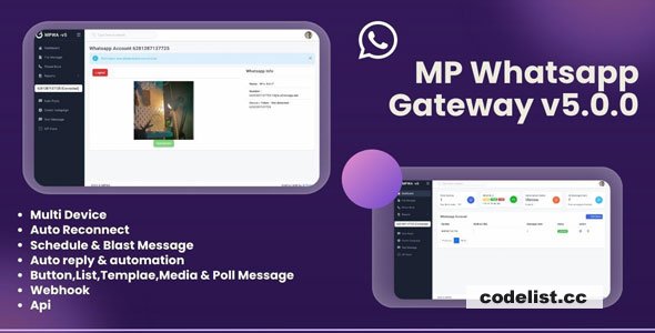 Wa Gateway | Multi device BETA | MPWA MD v5.5.0 - nulled