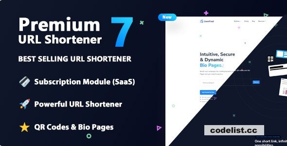 Premium URL Shortener v7.1.1 - Link Shortener, Bio Pages & QR Codes - nulled