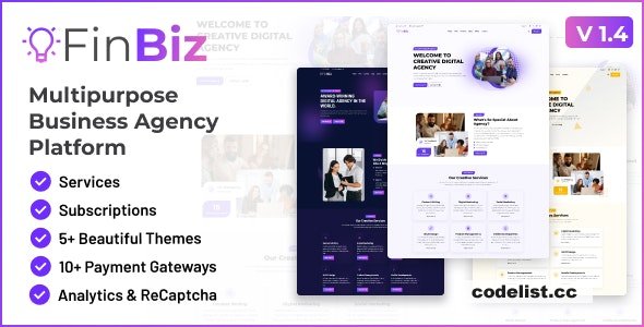 FinBiz v1.4 - Multipurpose Business Agency Platform