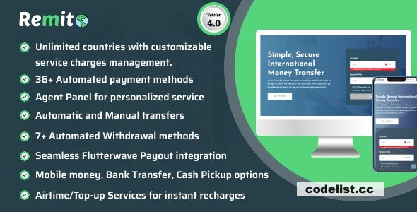 Remito v4.0.1 - A Complete Remittance Solution - nulled