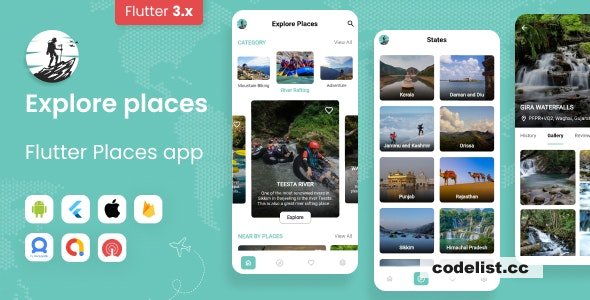 Explore Places - Flutter Places App with Firebase Backend