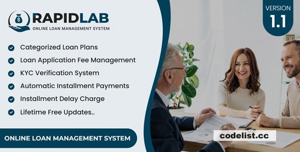 RapidLab v1.1 - Online Loan Management System - nulled
